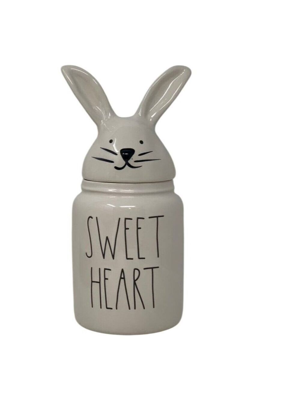 Rae Dunn SWEET HEART Bunny Canister Easter Bunny Spring Easter Baby Small Jar